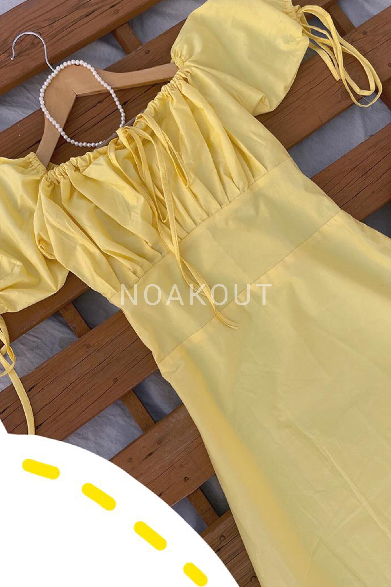 { COTTON MIDI DRESS }