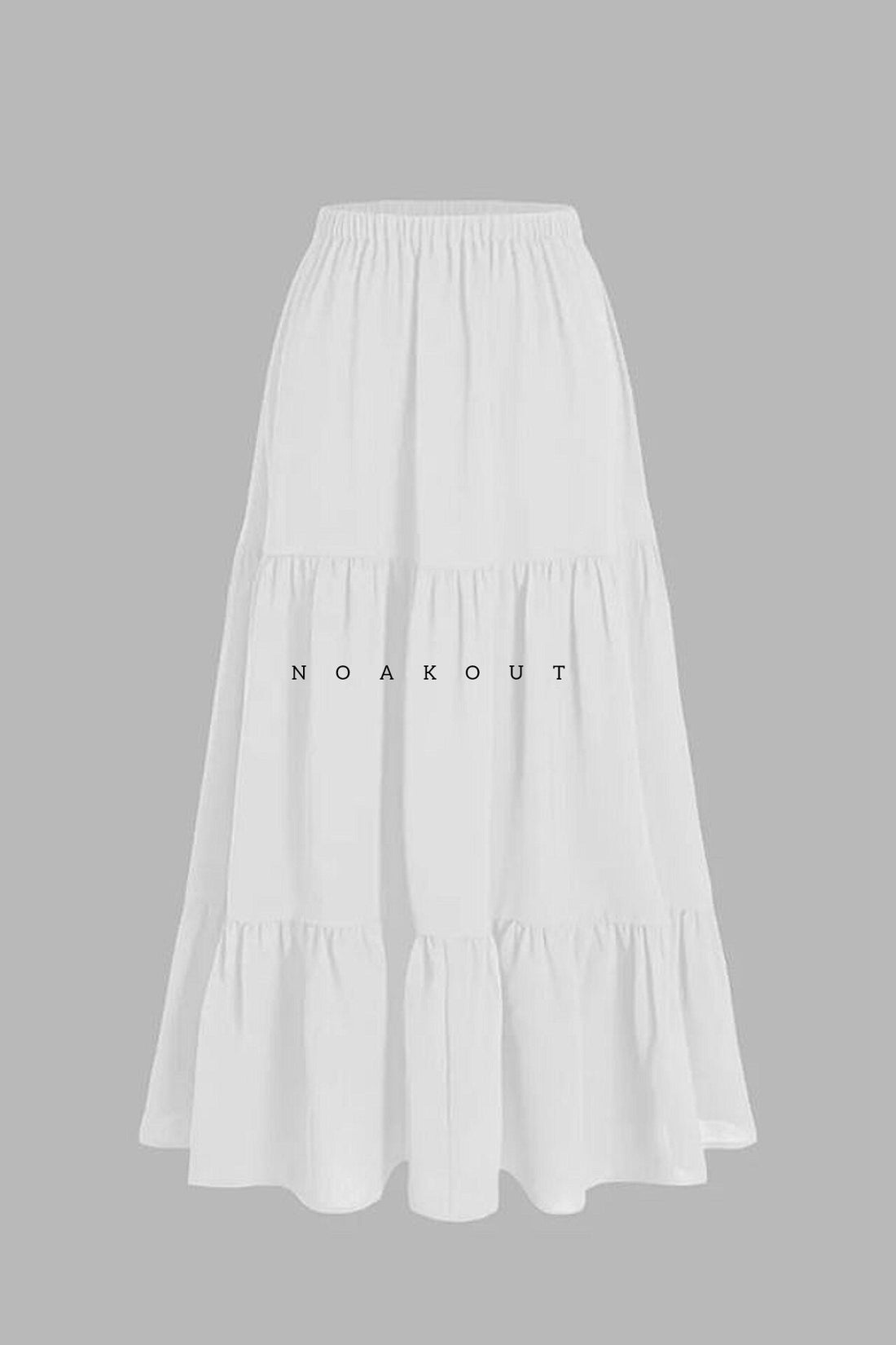 { TROPICAL NAVY SET } { Navy blue top & cotton white skirt }